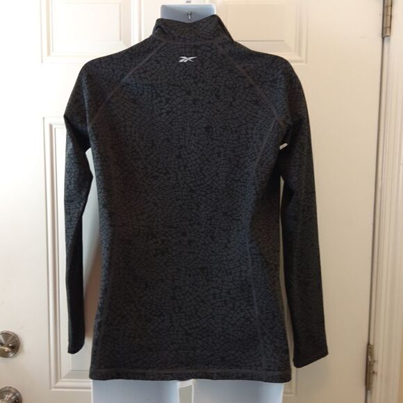 Reebok long sleeve charcoal gray shirt with zipper - Picture 9 of 13